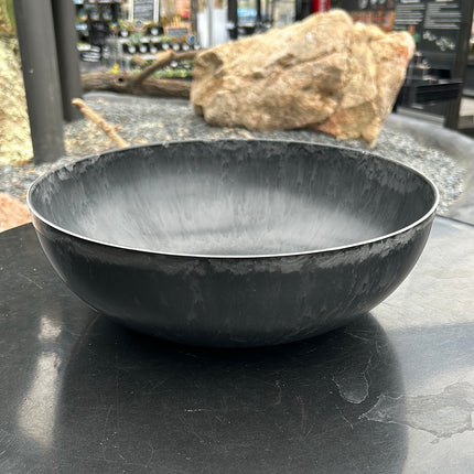 Maceta redonda Blanca y Grafito