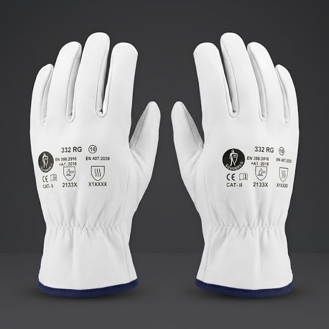 Guantes de trabajo de piel natural