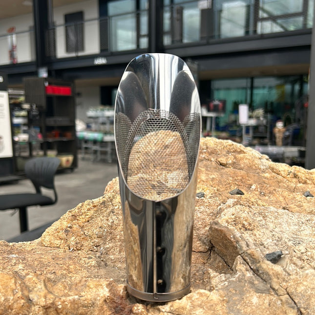 Medidor de sustrato con tamiz de acero inoxidable