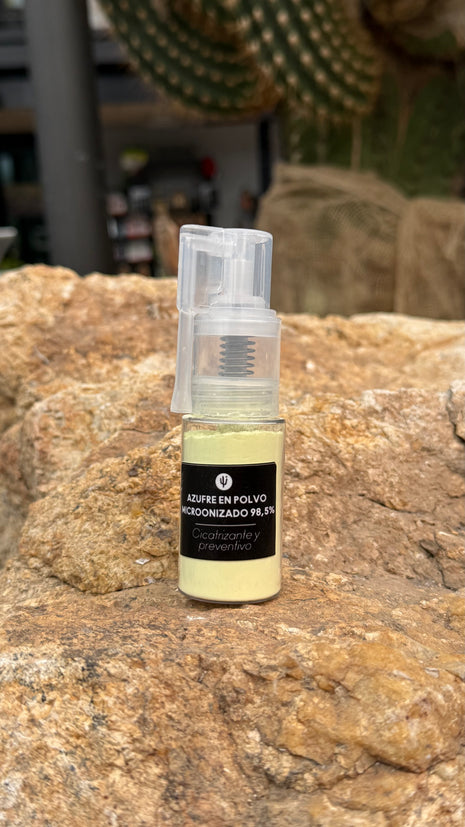 Aplicador de azufre en polvo microonizado