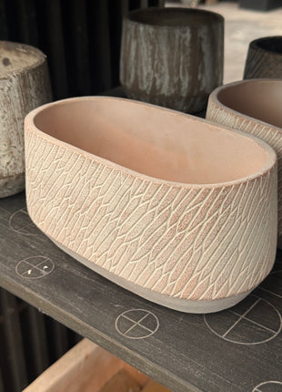Jardinera Oval Taupe