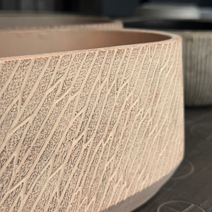 Taupe Oval Planter