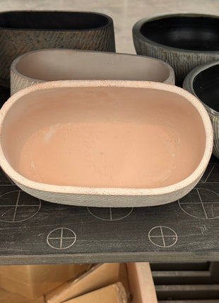 Jardinera Oval Taupe