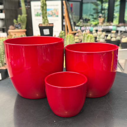 Maceta esmaltada Bordeaux GLZD