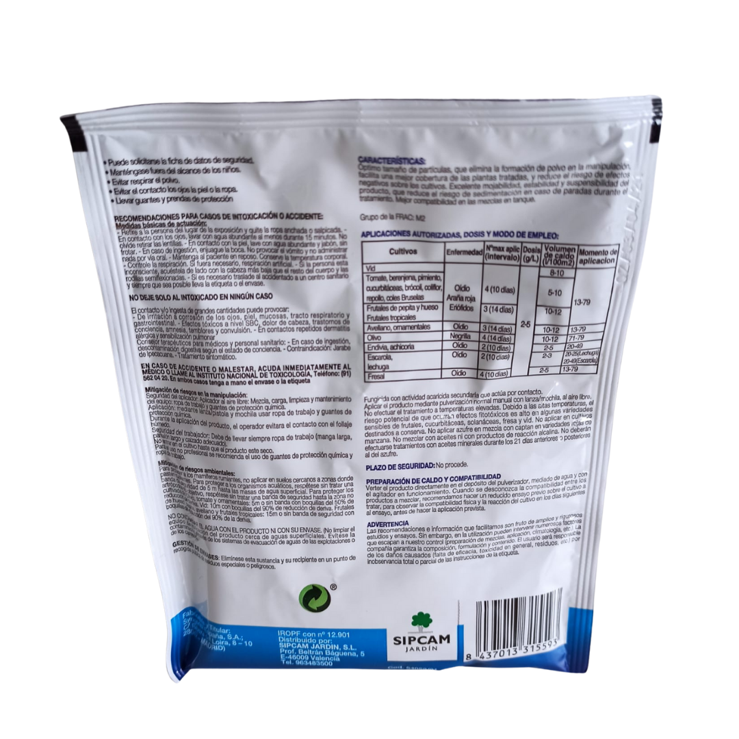 Sulfur in sachets 80%, Fungicide – Acaricide 50 g