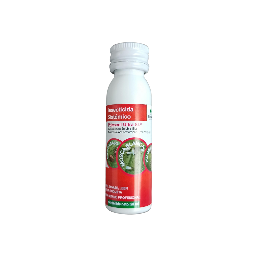 Insecticida contra pulgón (Acetamiprid 0,5% p/v) - Polysect Ultra SIPCAM JARDÍN (25 ml)