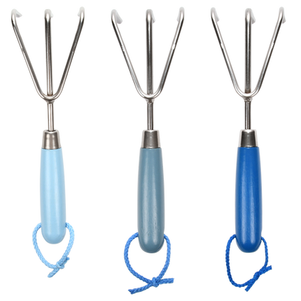 Rastrillo de mano (3 tonalidades azul)