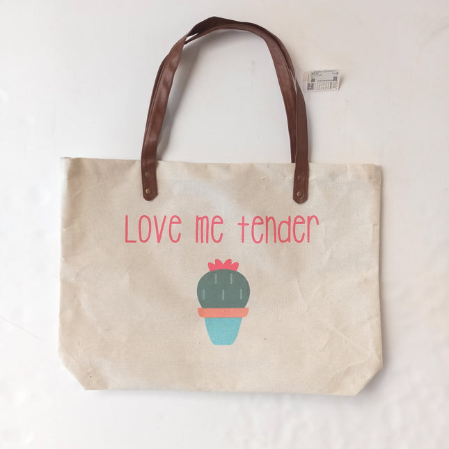 Bolso de tela cactus