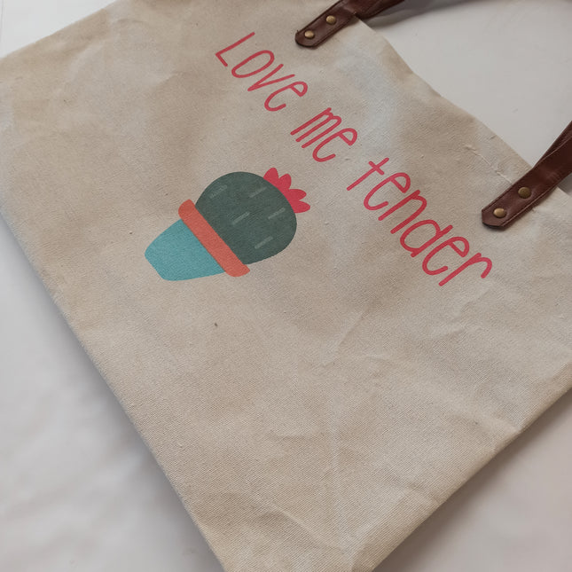 Bolso de tela cactus