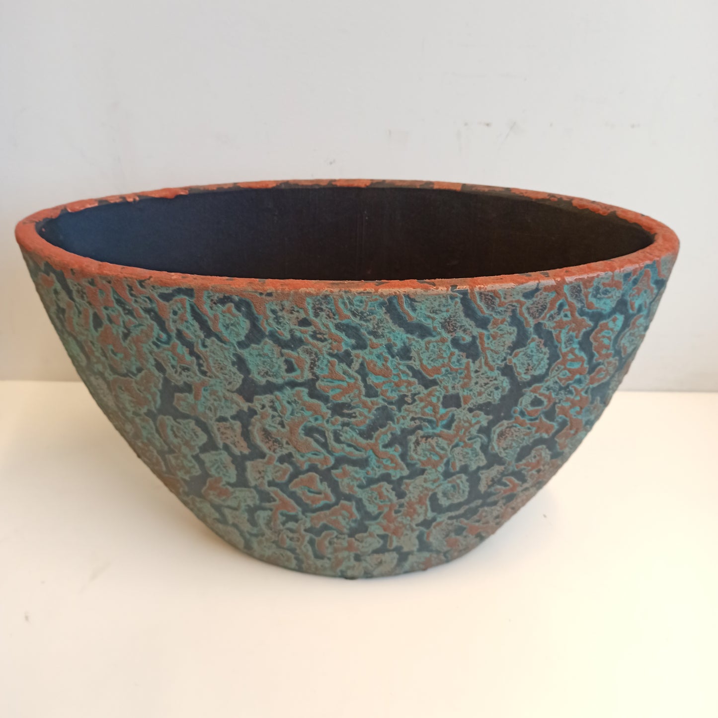 Copper oval ceramic 41 x 20 x 26