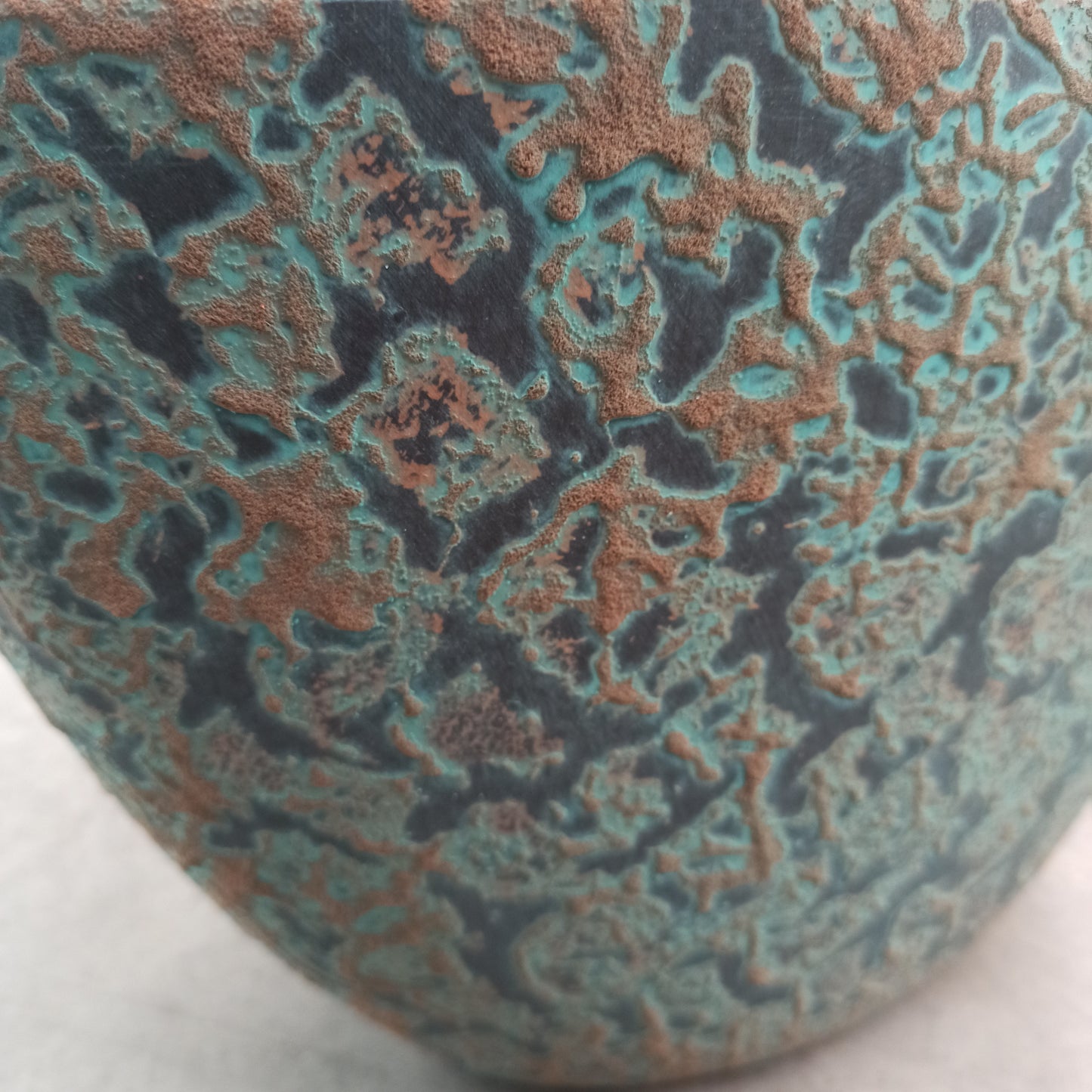 Copper oval ceramic 41 x 20 x 26