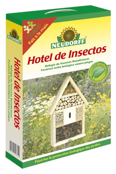 Hotel de INSECTOS BENEFICIOSOS. Fauna útil. Neudorff. - DesertSTORE.es