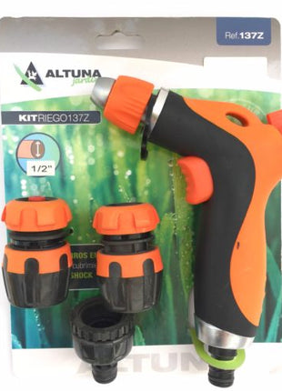 Kit de Riego con Pistola Regulable. ALTUNA Ø1,2" - DesertSTORE.es