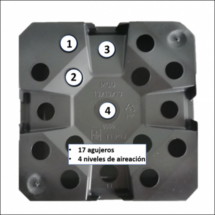 Macetas de Luxe by Desert CITY. Pack de 10 unidades.