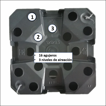 Macetas de Luxe by Desert CITY. Pack de 10 unidades.